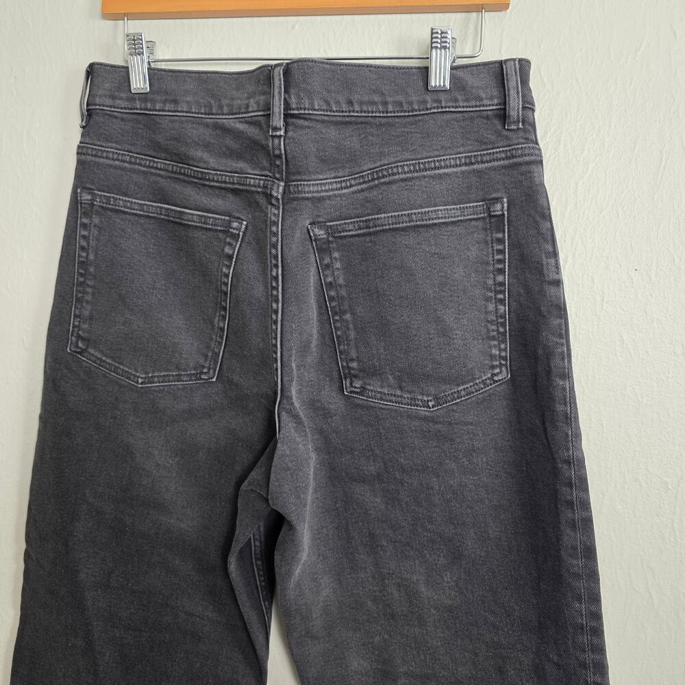 Everlane Way High Jean Washed Black High Rise Straight Leg Denim Jeans Size 29L - Picture 8 of 8